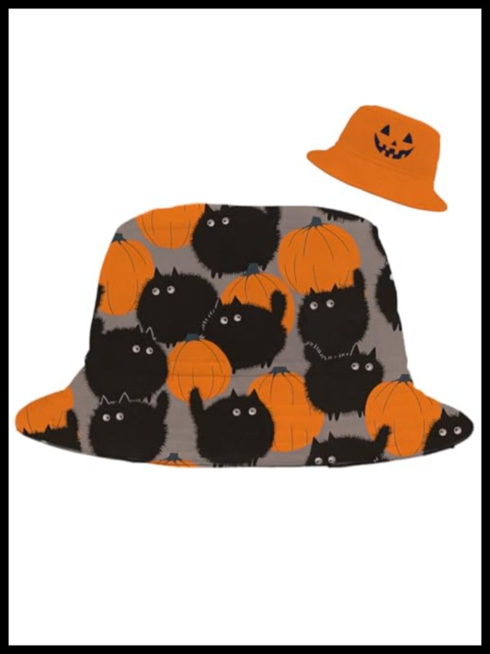 Funny Holiday Fishing Bucket Hat Foldable Sun Cap Unisex Polyester